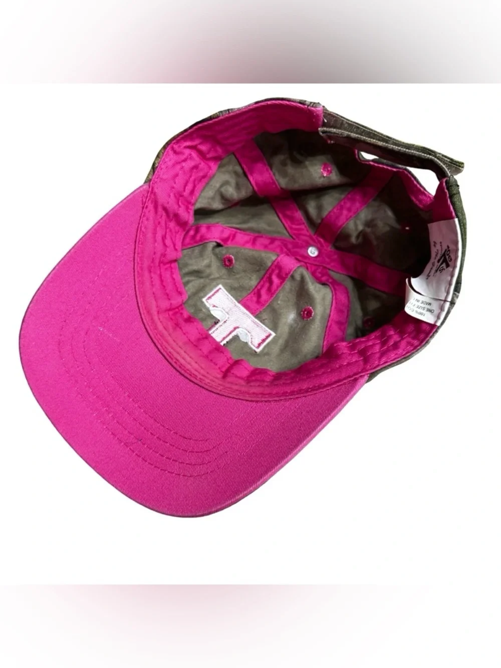 Tennessee Volunteers Camo Pink Ball Cap Hat 100% Cotton One Size Kids NCAA